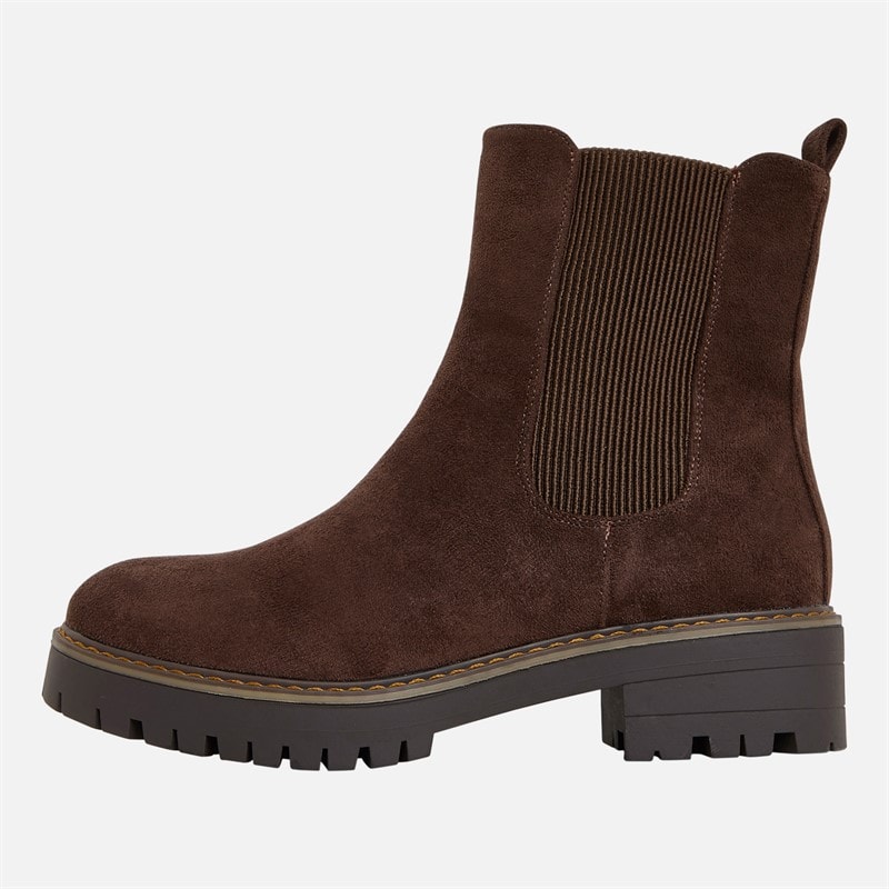 Brave Soul Dame sam chelsea-støvler - Chocolate Brown