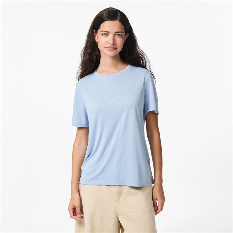 Pieces Dame anora t-shirt - Cashmere Blue