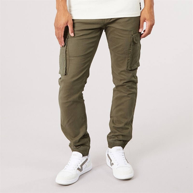 Crosshatch Herre frenton cargobukser - Khaki