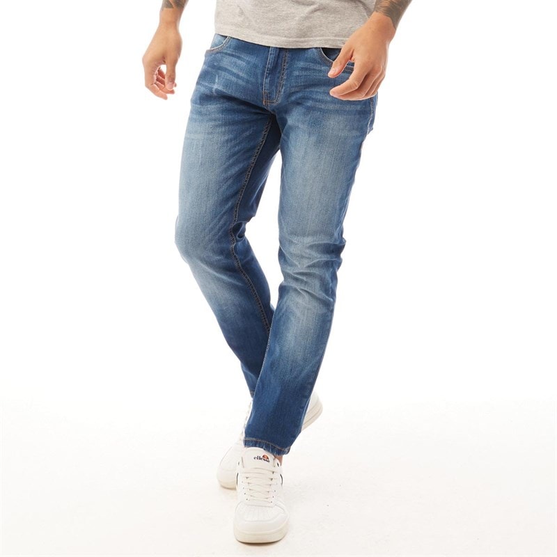Duck and Cover Herre tranfold slim fit jeans - Stonewash