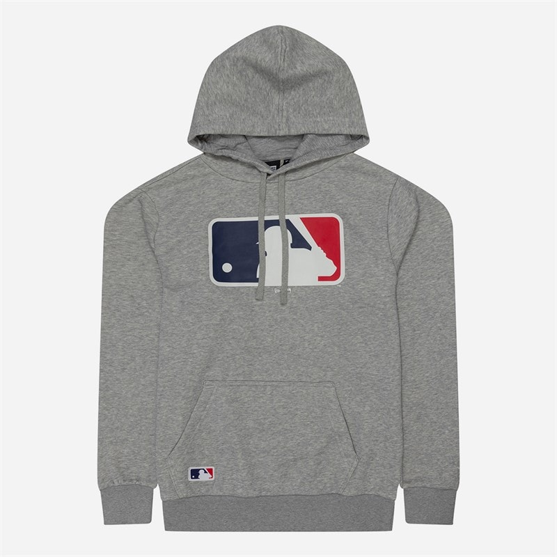 New Era Herre hættetrøje - Heather Grey/Sort