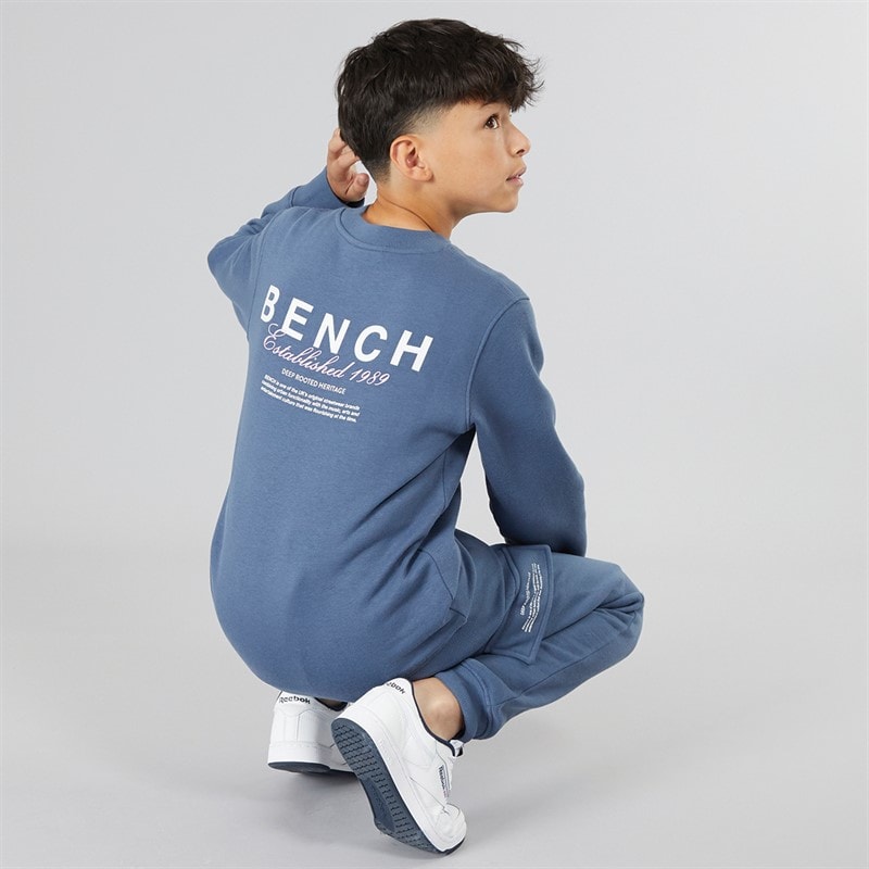 Bench Drenge nowil sweatshirt og cargo joggers træningssæt - Vintage Indigo