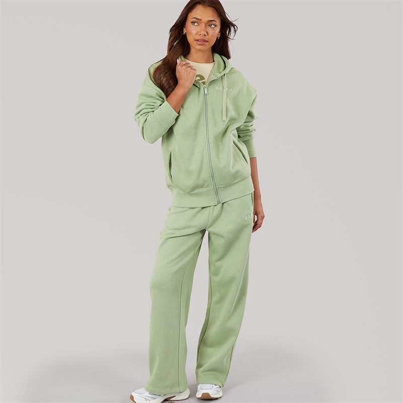 Bench Dame zip gennem træningsdragt - Dark Sage Green