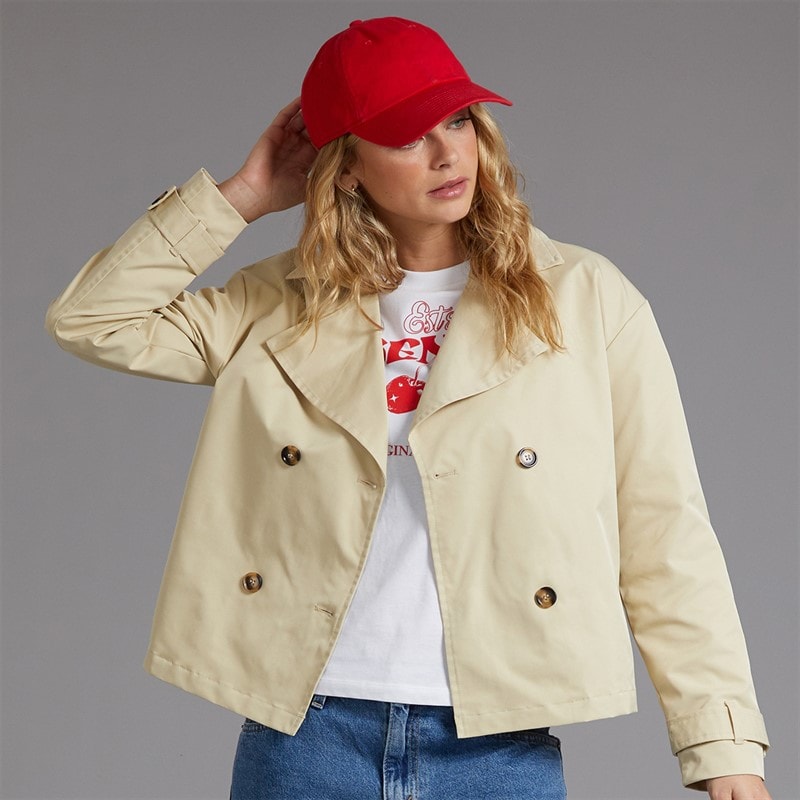Bench Dame trenchcoat i hofte længde - Beige
