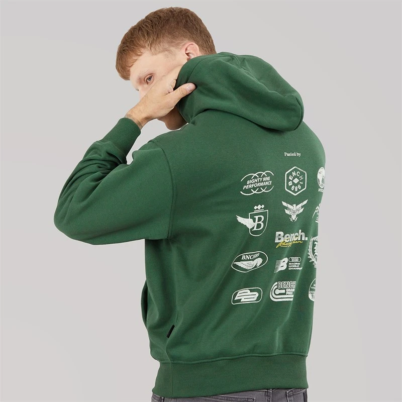 Bench Herre buxian oversized hættetrøje - Primal Green