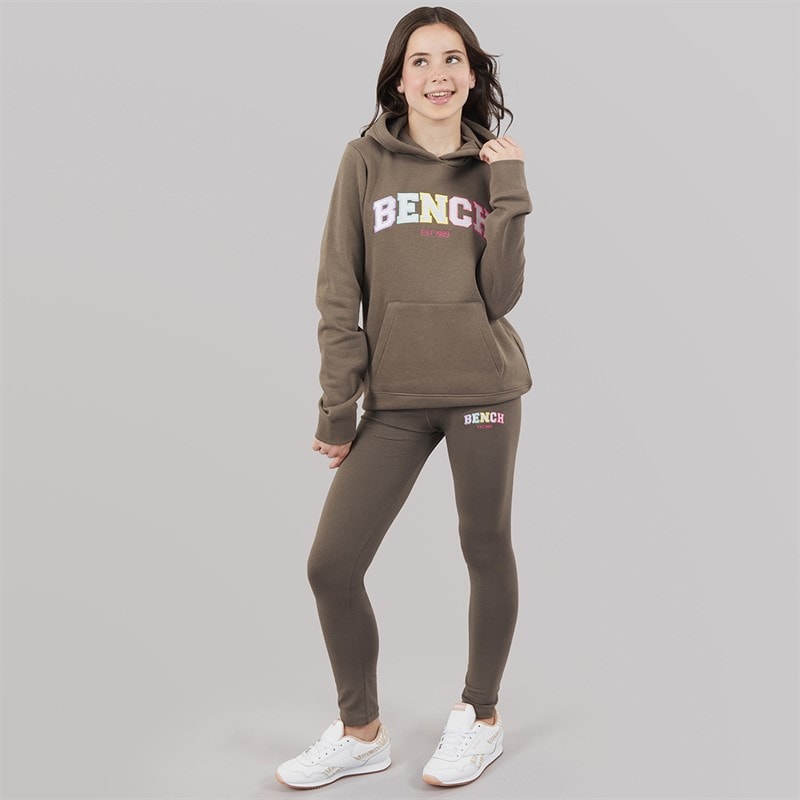 Bench Piger pixiepop hættetrøje og leggings sæt - Charcoal