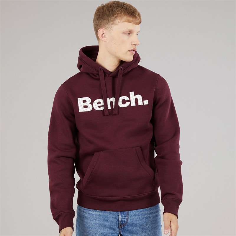 Bench Herre skinner spots hættetrøje - Deep Burgundy