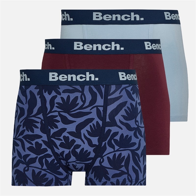 Bench Herre sarum trepak boxershorts - Navy AOP/Cherry Lacquer/Skyway