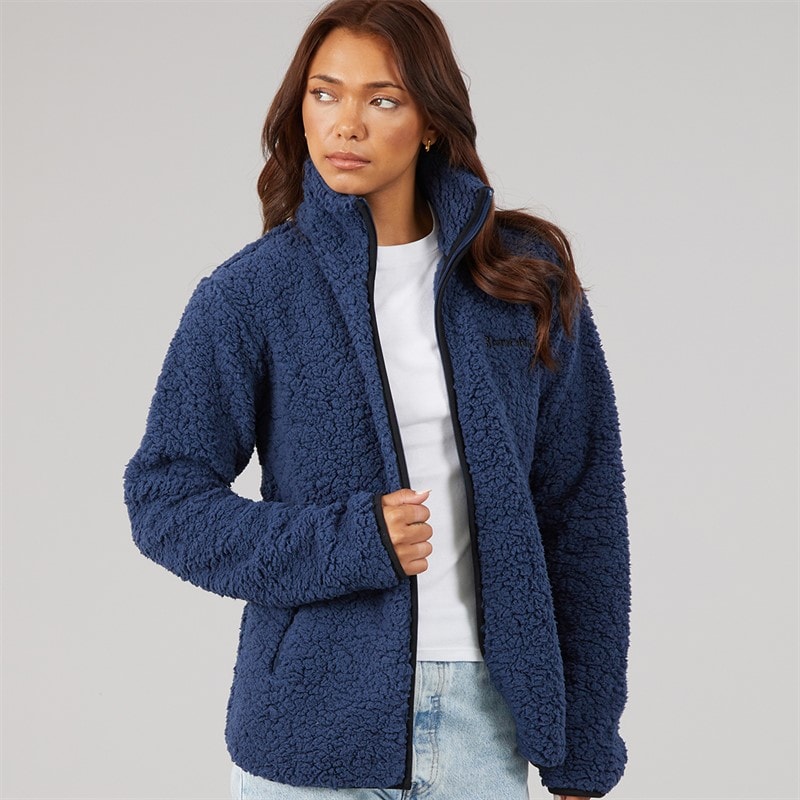 Bench Dame edition sherpa fleecejakke - Marineblå