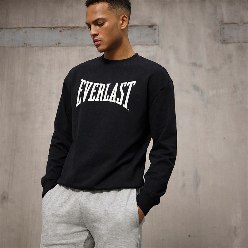 Everlast Herre ikonisk maksimeret sweatshirt - Sort