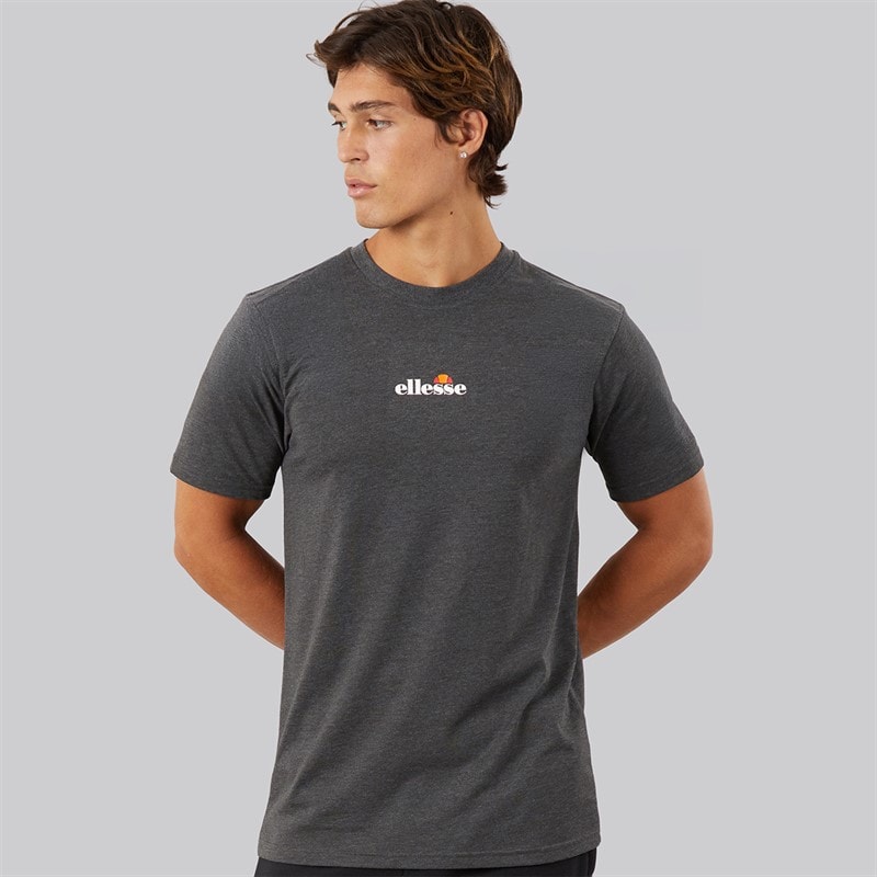 Ellesse Herre ollio 2 central logo t-shirt - Dark Grey Marl