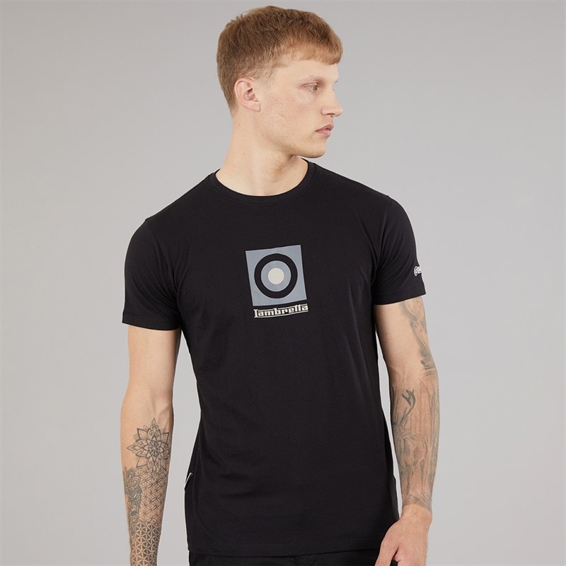 Lambretta Herre target box t-shirt - Sort
