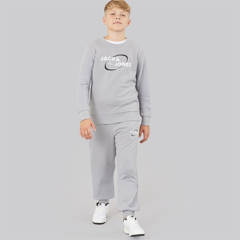 JACK & JONES Drenge future sweatshirt og joggers træningssæt - Alloy