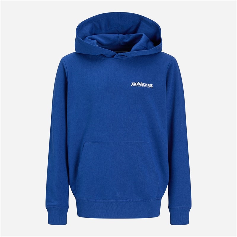 JACK & JONES Drenge union print hættetrøje - Beaucoup Blue