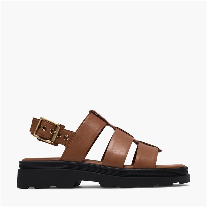 Clarks Dame orinoco 3 rems sandaler - Tan Leather