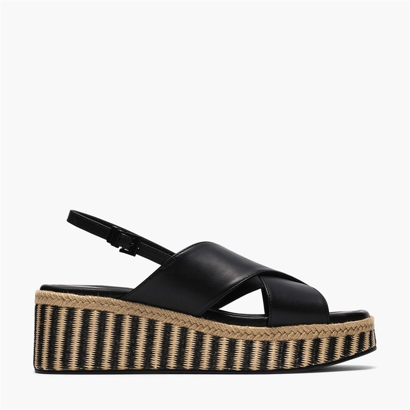 Clarks Dame tessiah sandaler med krydsrem - Black Interest