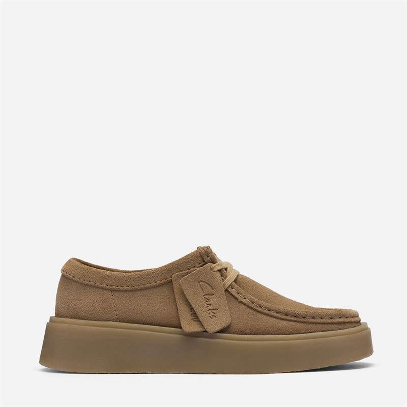 Clarks Dame torview mokkasiner - Dark Sand Suede