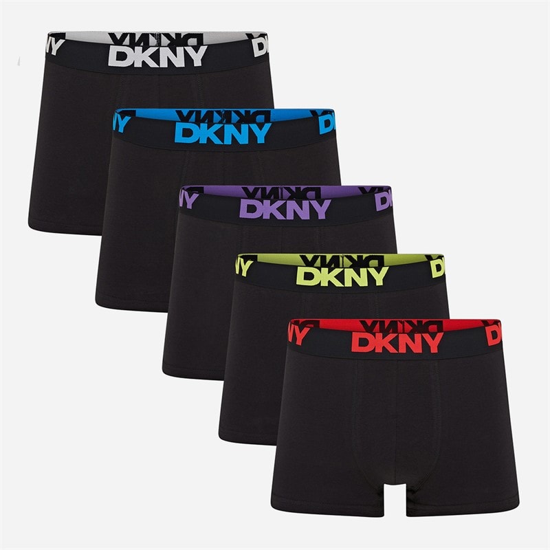 DKNY Herre scottsdale fempak boxershorts - Sort