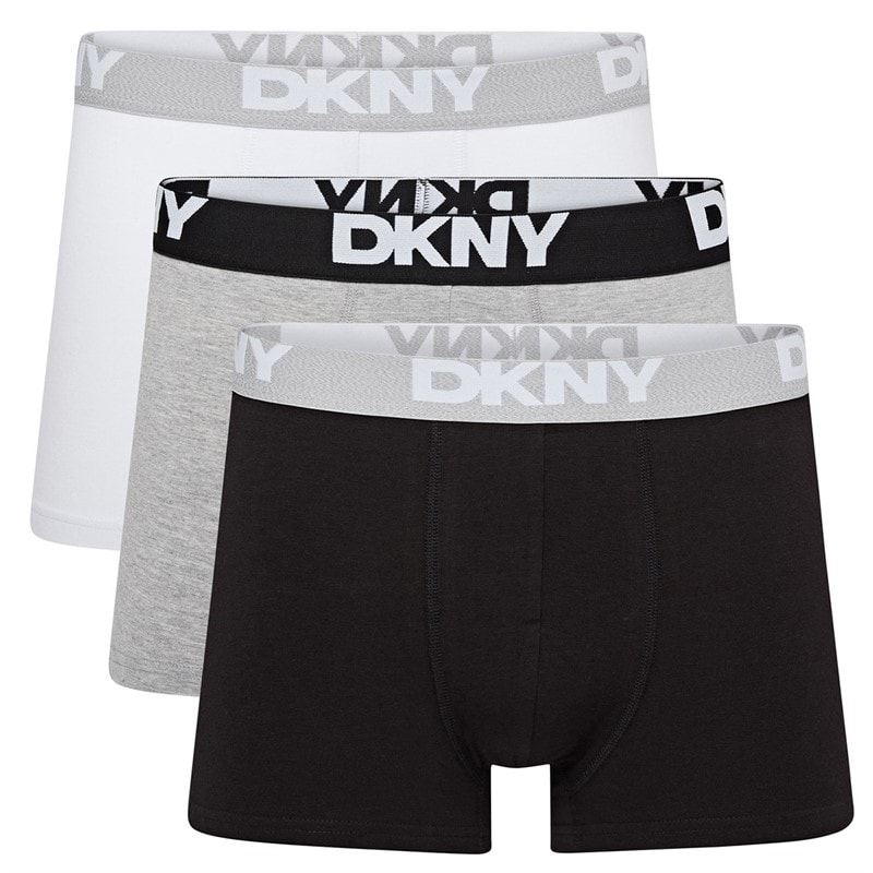 DKNY Herre seattle trepak boxershorts - Sort/Grå/Hvid
