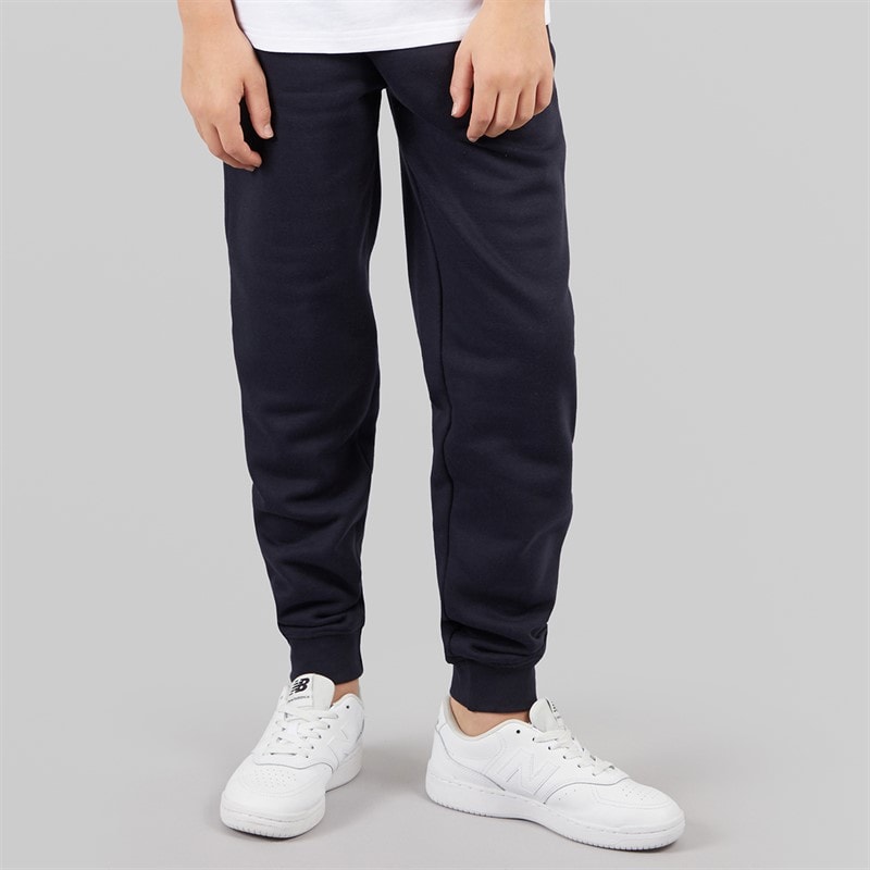 Kangaroo Poo Drenge slim fit fleece joggingbukser med manchetter - Marineblå