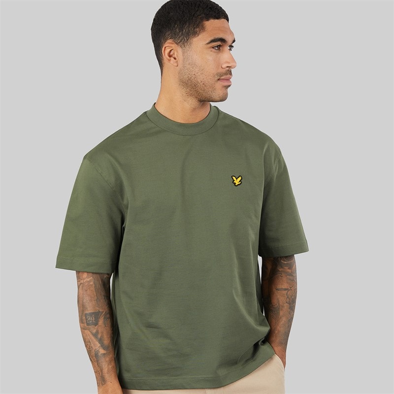 Lyle And Scott Vintage Herre oversized 1874 t-shirt - Cactus Green