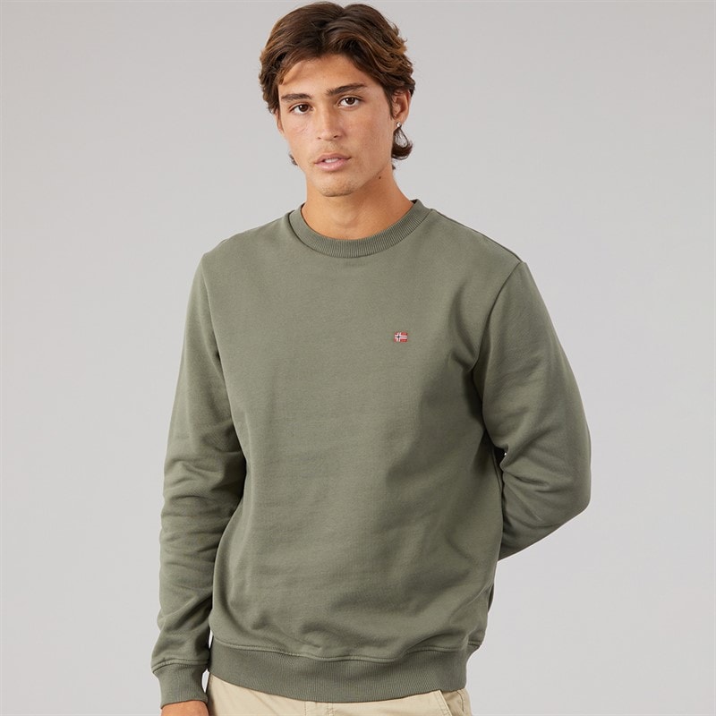 Napapijri Herre balis crew sweatshirt - Tea Leaf