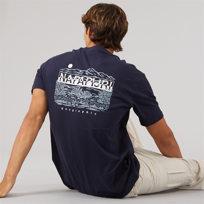 Napapijri Herre aspect t-shirt - Blue Marine