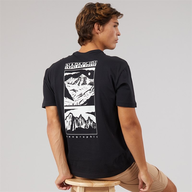 Napapijri Herre vista t-shirt - Black Beauty