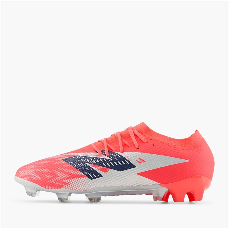 New Balance Herre furon team v8 fg fodboldstøvler til fast underlag - Energy Red/NB Navy/Light Cyclone