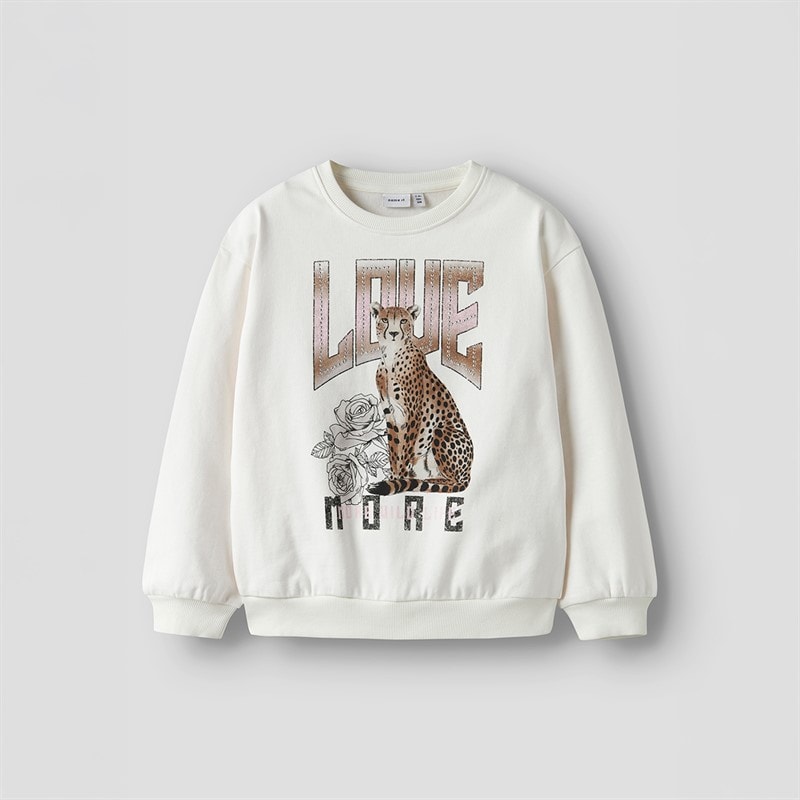 Name It Piger bebo sweatshirt - Cloud Dancer