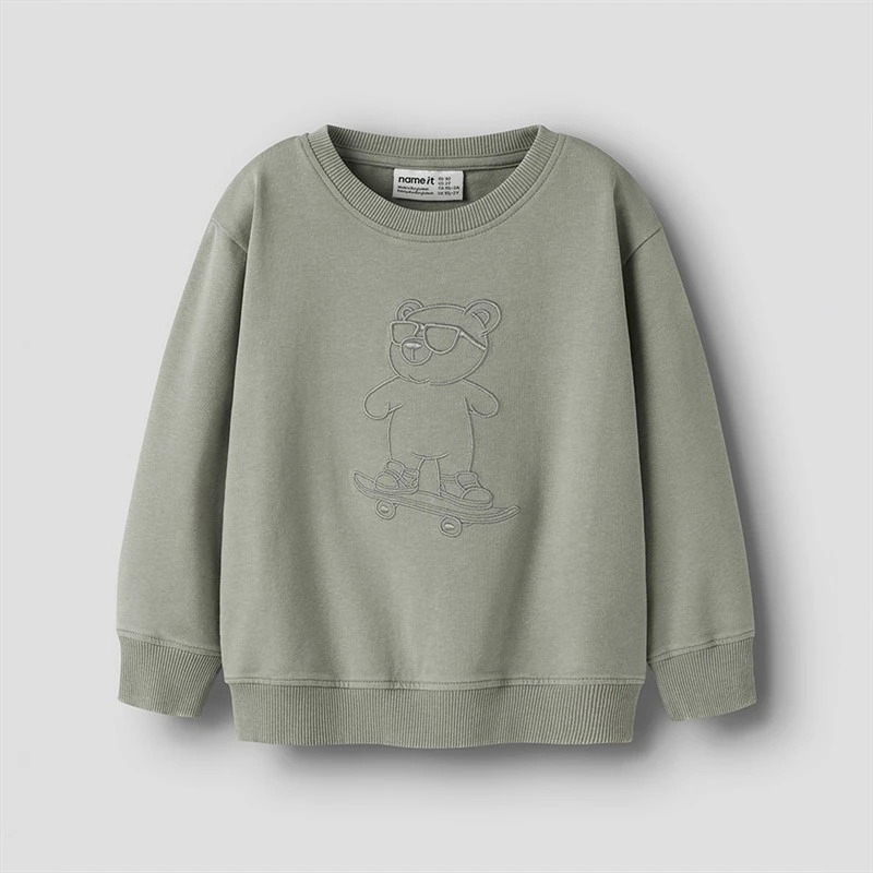 Name It Drenge mini dalk sweatshirt - Shadow
