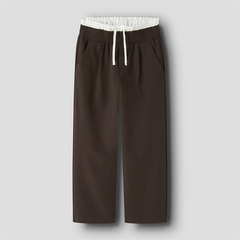 Name It Piger jetta bukser - Seal Brown