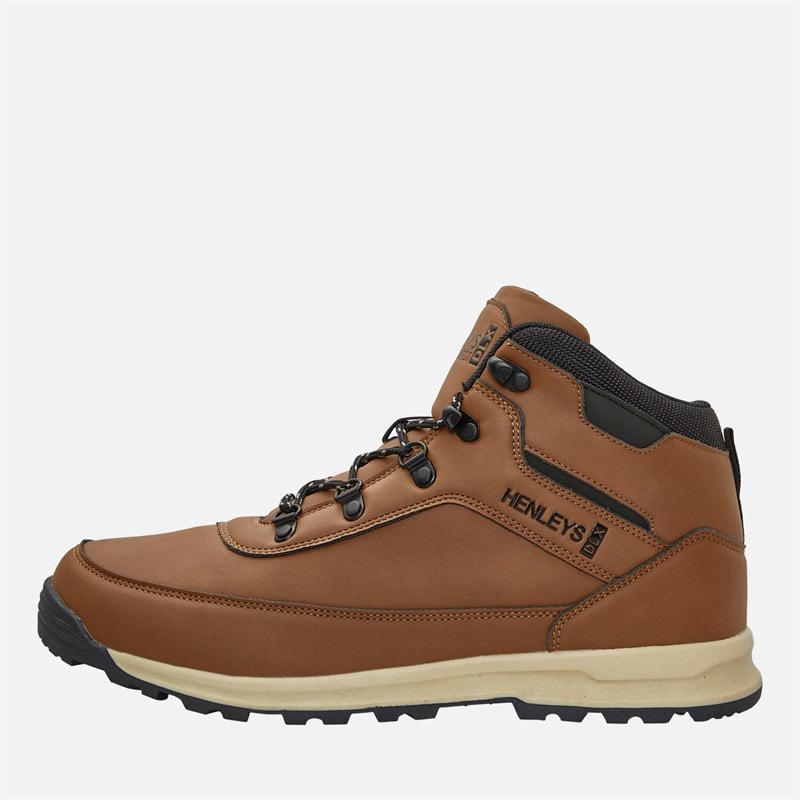 Henleys Herre travis støvler - Dark Tan