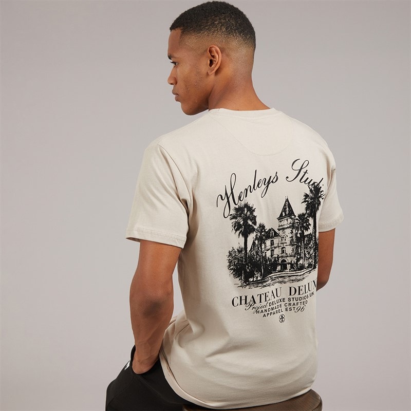 Henleys Herre chateau t-shirt - Ecru