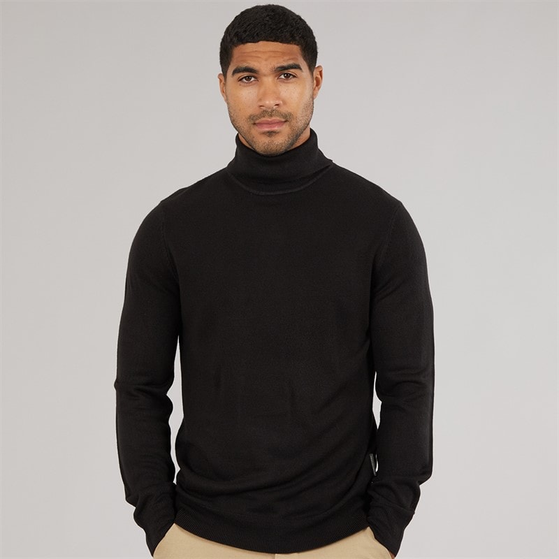 French Connection Herre cash roll jumper - Sort