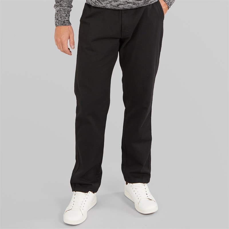 Onfire Herre straight fit 100% bomulds chino bukser - Sort