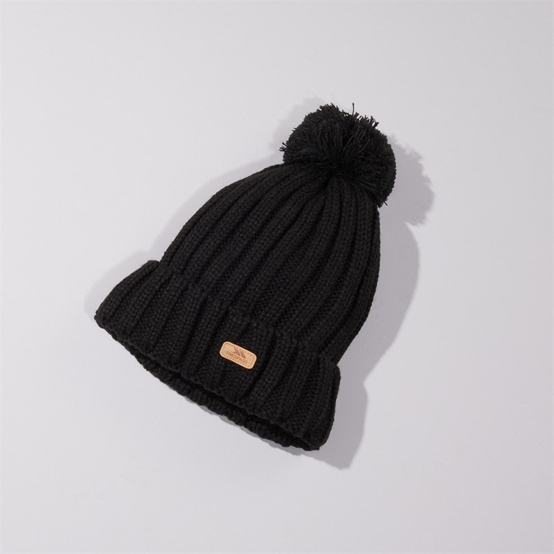 Trespass Herre strikket bobblehat med torne - Sort