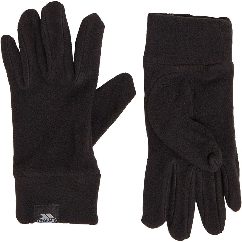 Trespass Junior plummet 2 fleece handsker - Sort