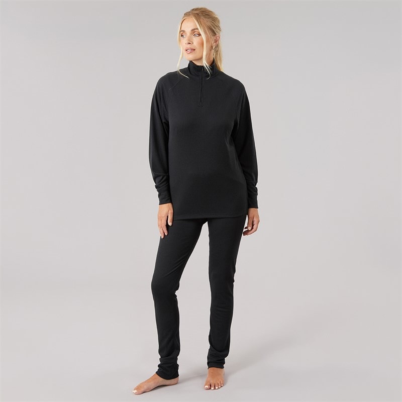 Trespass Dame unite 360 termisk baselayer sæt - Sort