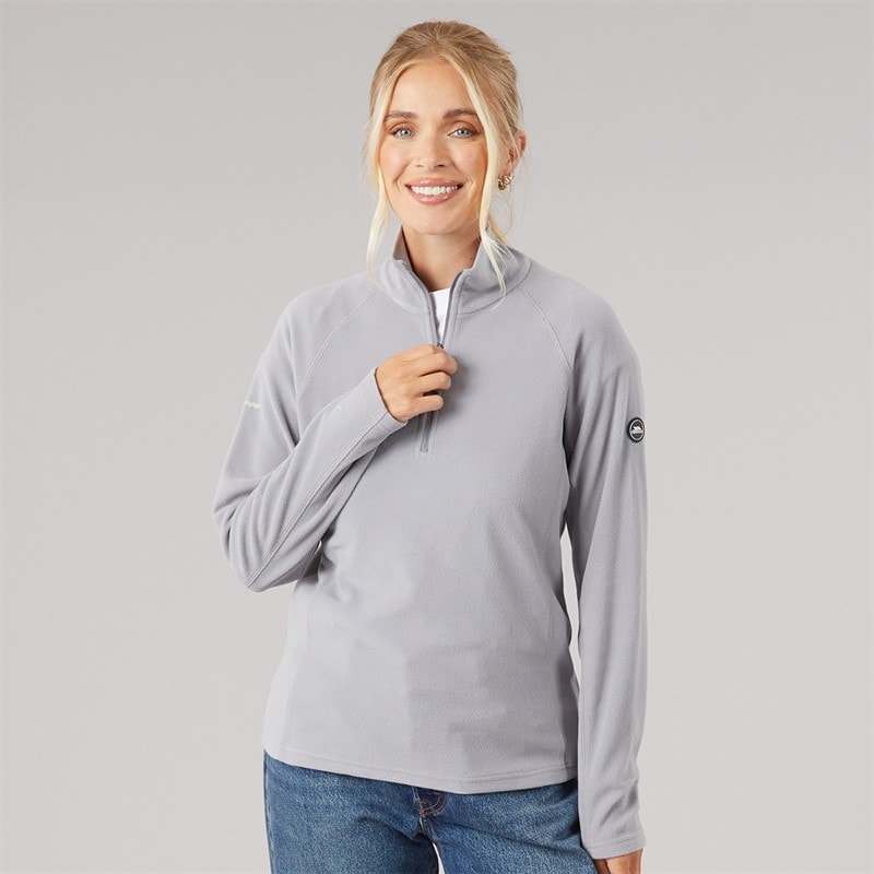 Trespass Dame shiner 1/2 zip mikrofleece - Platinum