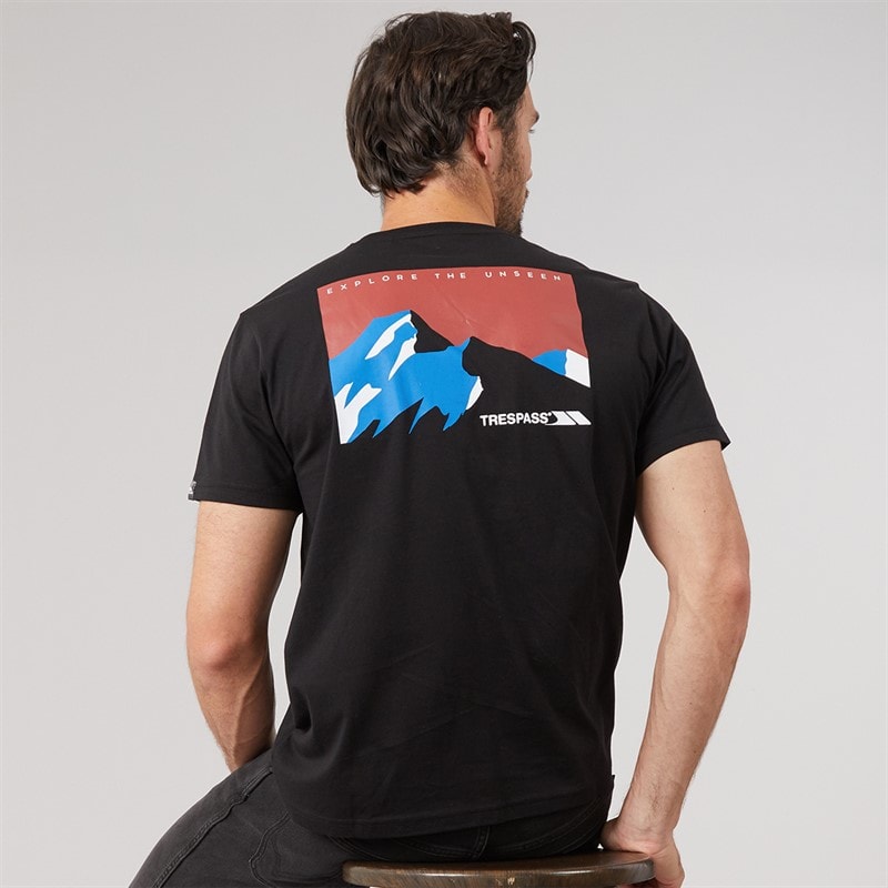 Trespass Herre svensson back logo t-shirt - Sort