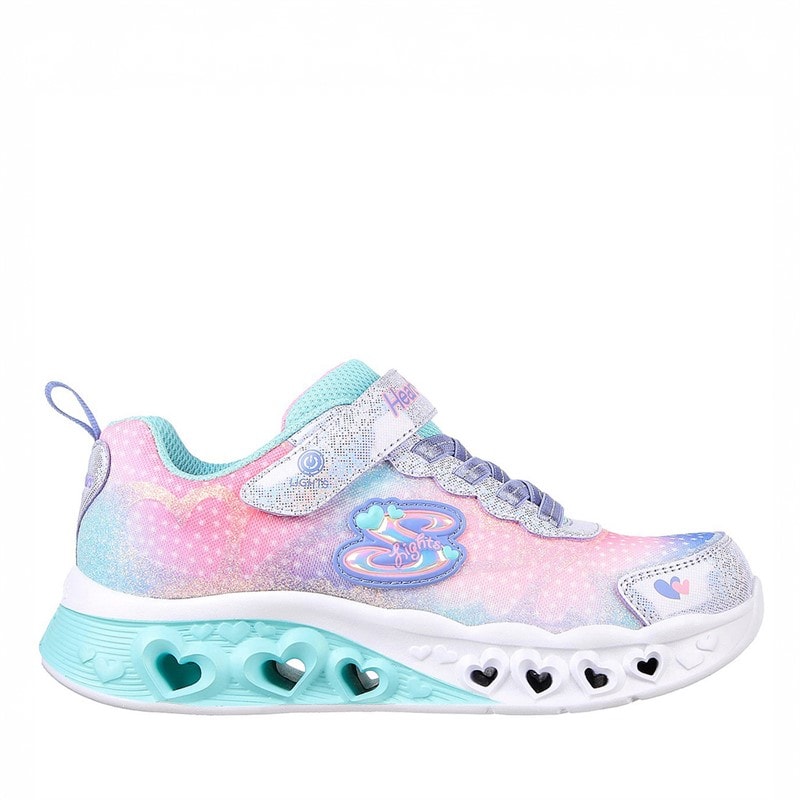 SKECHERS Piger flutter heart lights simply love sneakers - Lilla