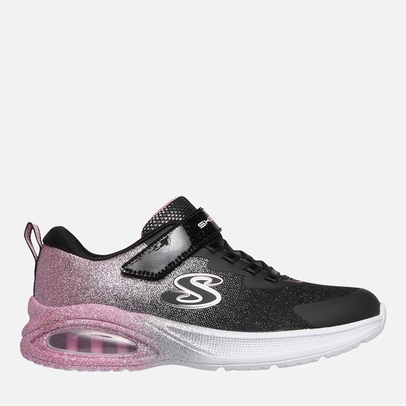 SKECHERS Drenge piger microspec max advance glitz sneakers - Sort