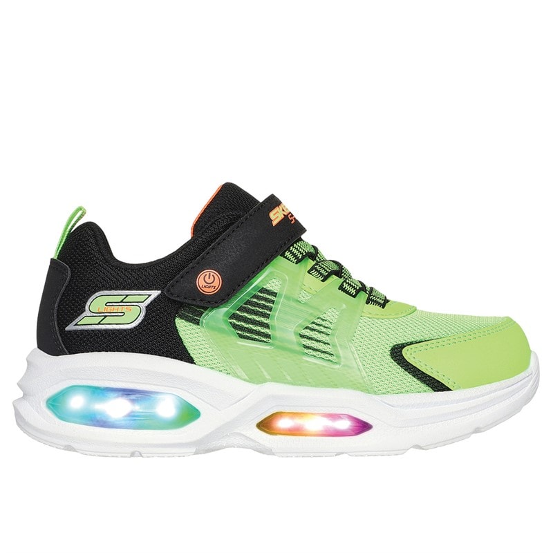 SKECHERS Drenge s lights: prismatrons træningssko - Lime
