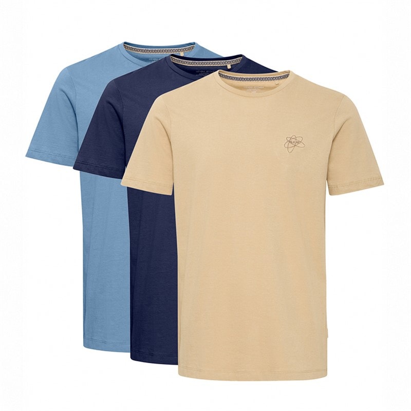 Blend Herre trepak t-shirts - Provincialb/Cornstalk/Kjoleblå