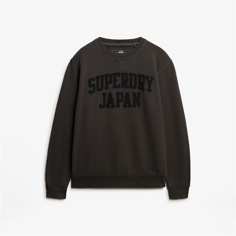 Superdry Herre vintage atletisk tonet sweatshirt - Washed Black
