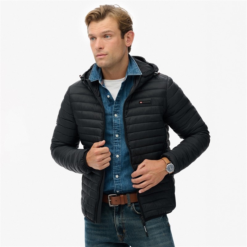 Superdry Herre fuji lite jakke - Jet Black