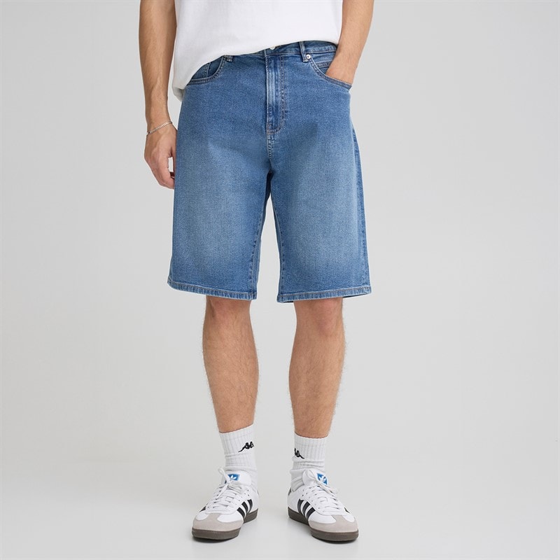 Solid Herre Sdjeni Denim Shorts Middle Vintage Blue Denim