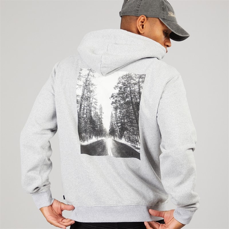 Solid Herre Holton Hættetrøje Light Grey Melange