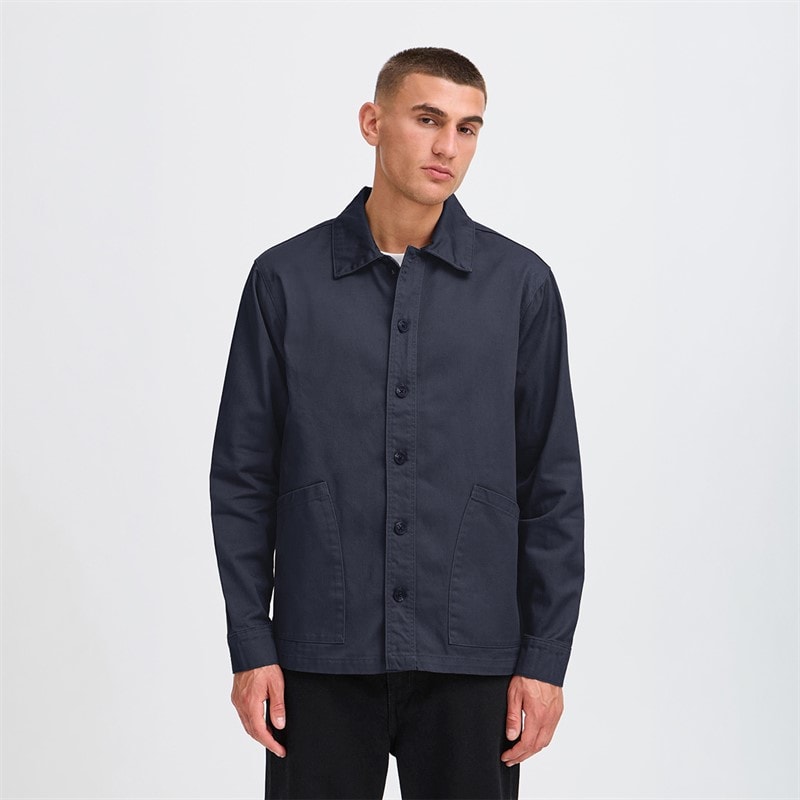 Solid Herre Ossie Over skjorte Insignia Blue